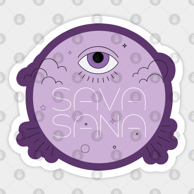 HERE FOR THE SAVASANA Sticker by EdsTshirts